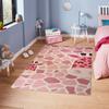 Children's Bedroom Rug 80x150 Cm Polyester Giraffe Ros