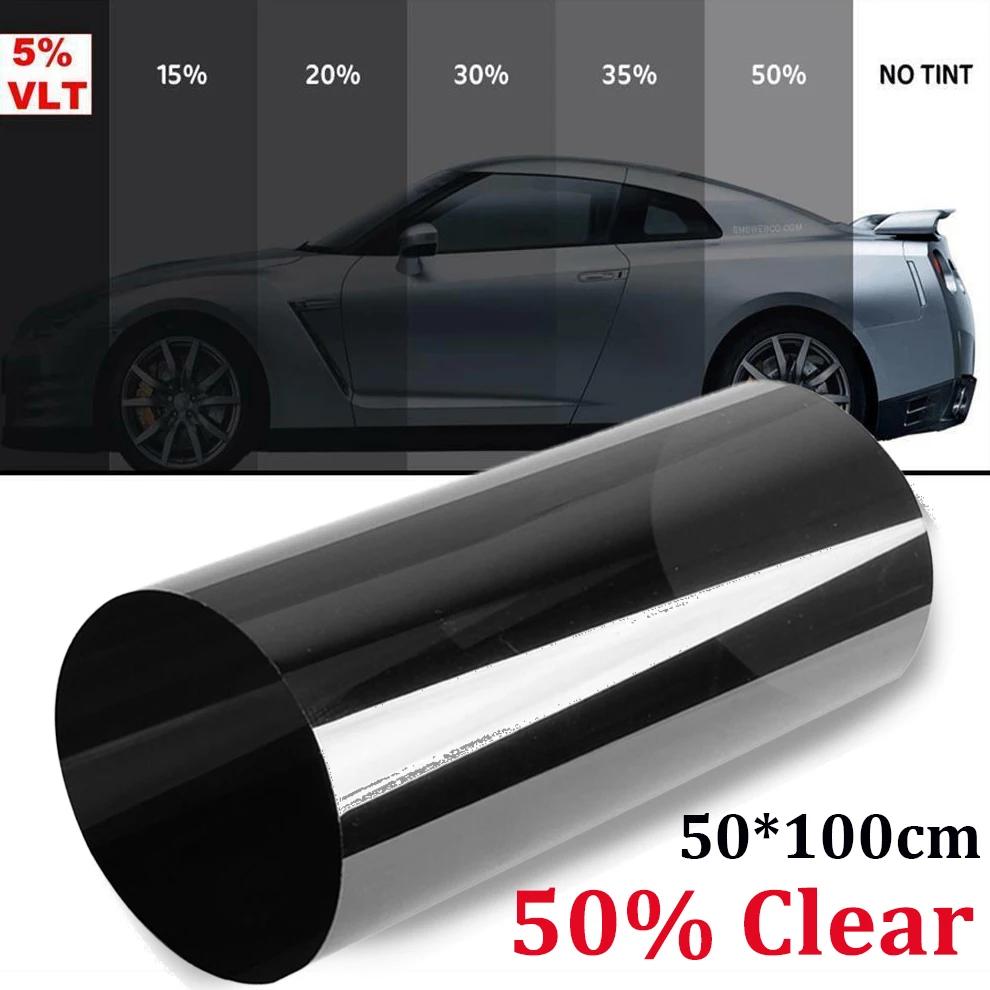 Градиентная цветная автомобильная лобовая пленка для защиты от солнца, защита от ультрафиолета, теплоизоляция, солнцезащитный козырек, тонированные наклейки, автомобильная ПЭТ-пленка