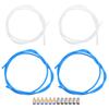 Аксессуары для 3D-принтера 2 шт. синяя 2 шт. белая трубка PTFE 6 шт. M10 + 6 шт. пневматический разъем M6