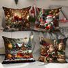 Новая Рождественская Подушка Домашнее Праздничное Украшение Чехол для Подушки на Диван Рождественская Елка Полиэстер С Принтом Подушка для Спальни