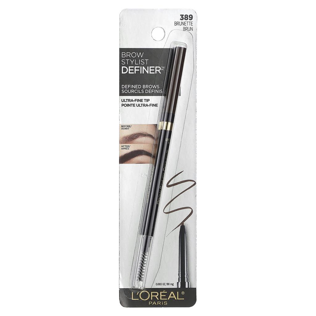 L'Oréal, Brow Stylist Definer, 389 Брюнет, 90 мг (0.003 унции)