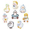 Cartoon Duck Self-Adhesive Embroidery Stickers for Phone Cases and Clothes