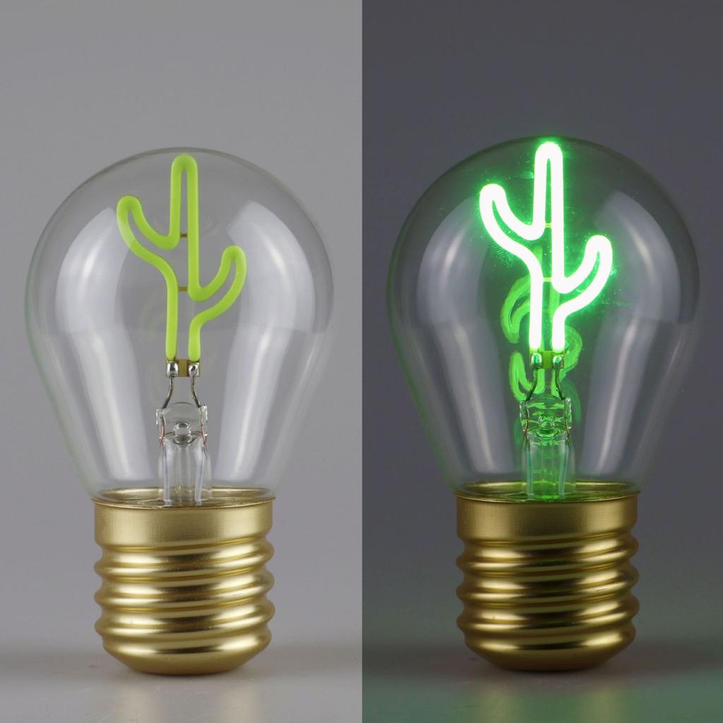 Cute Cartoon LED Bulb Night Light, Rechargeable, Colorful Decorative Portable Lamp