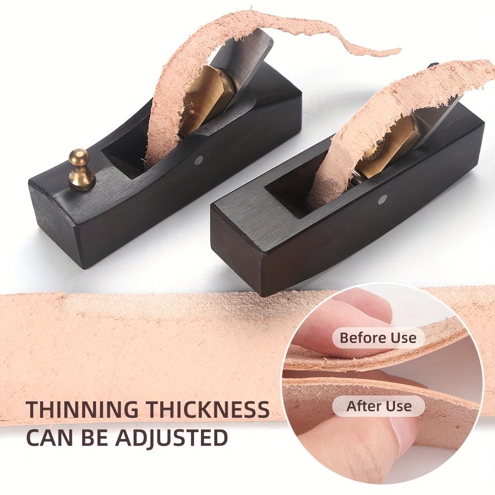 1 набор Ручные Мини Деревянные Кожаные Инструменты для Снятия Фаски - Плоские/Изогнутые Сниматели Фаски, Идеально для Кожевенного Ремесла DIY, для Утончения, Обрезки и Сглаживания Кромок