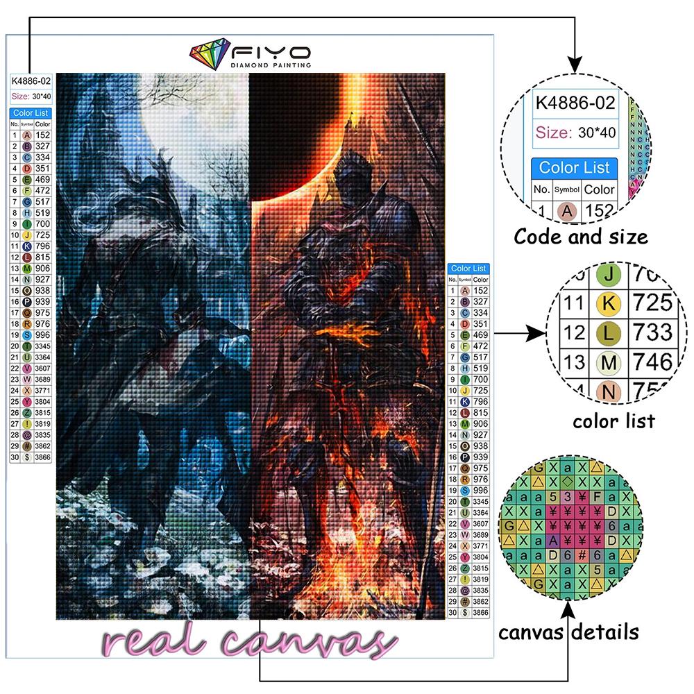 Full 5D Diy Diamond Painting Game Dark Souls 5D Diamond Painting