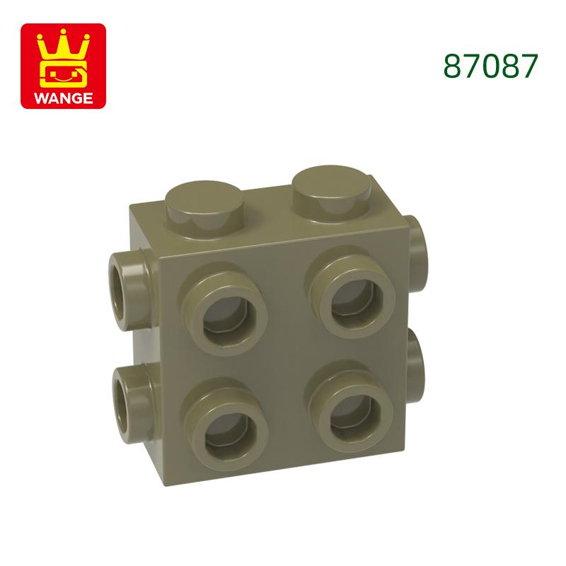 Non-Toxic 73Pcs/Lot 87087 4 Sides 4 Holes Building Blocks Moc Accessories Compatible With Bricks Diy Children Toy Gift