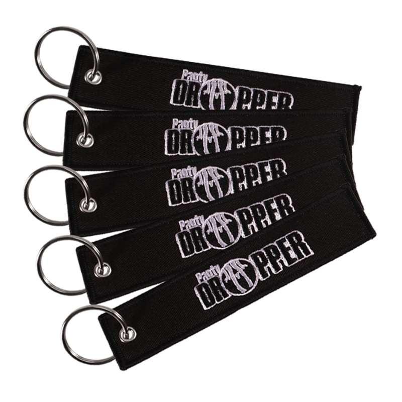 Remove Before Flight 3pcs/set Fashion Car Keychains Black Funny Key Chain Key Chains Penty Dropper Letter Llavero