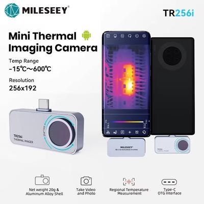 Mileseey Тепловизионная камера Android TR256i 256x192 Инфракрасный тепловизор для телефона, инструмент для ремонта печатных плат