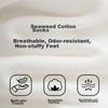 MiiOW [Alginic Acid And Odor-Resistant] 5 Pairs Women's Socks, Solid Color Jacquard Mid-Calf Socks, Autumn And Winter Cotton Socks, Long Socks