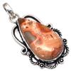 Pendant Bird Eye Jasper Gemstone Handmade Mother'Day Silver Jewelry 2"