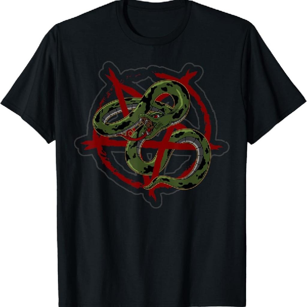 Люцифер Печать Сатана Змея Гот Сатанинский Готический Оккультный Футболка