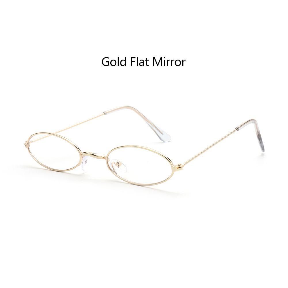 Fashion Design Small Frame Men and Women Sun Glasses Vintage Shades Eyeglasses Oval Sunglasses