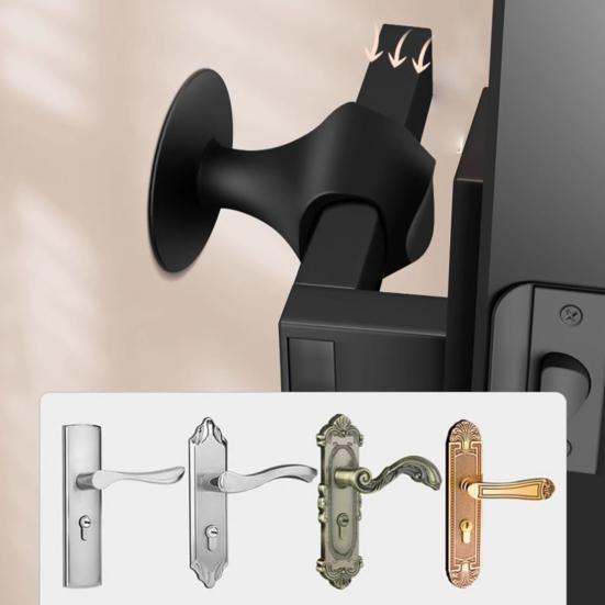 Silicone Door Stopper Wall Protector Home Office Door Handle Stops Shock Absorbing Noise Reduction Anti-collision Door Wall Bumper