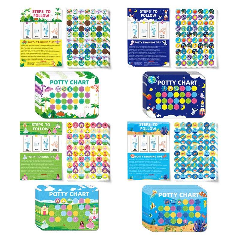 Kids Potty Training Reward Sticker Chart For Boys And Girls Habit Cultivation