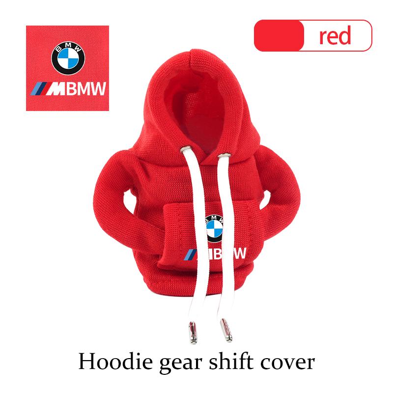 PGTK1 Universal Car Gear Shift Knob Cover Gearshift Interior Hoodie For BMW M Sport M2 M3 M4 M5 M6 E46 E90 E60 F10 F20 E87 X3 X6