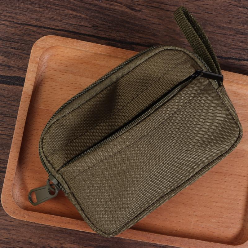 Oxford Cloth Men Wallet Earbuds Storage Bag Credit Card Holder Case For Boys Girls Journey Bank Card Organizer Zipper Coin Purse