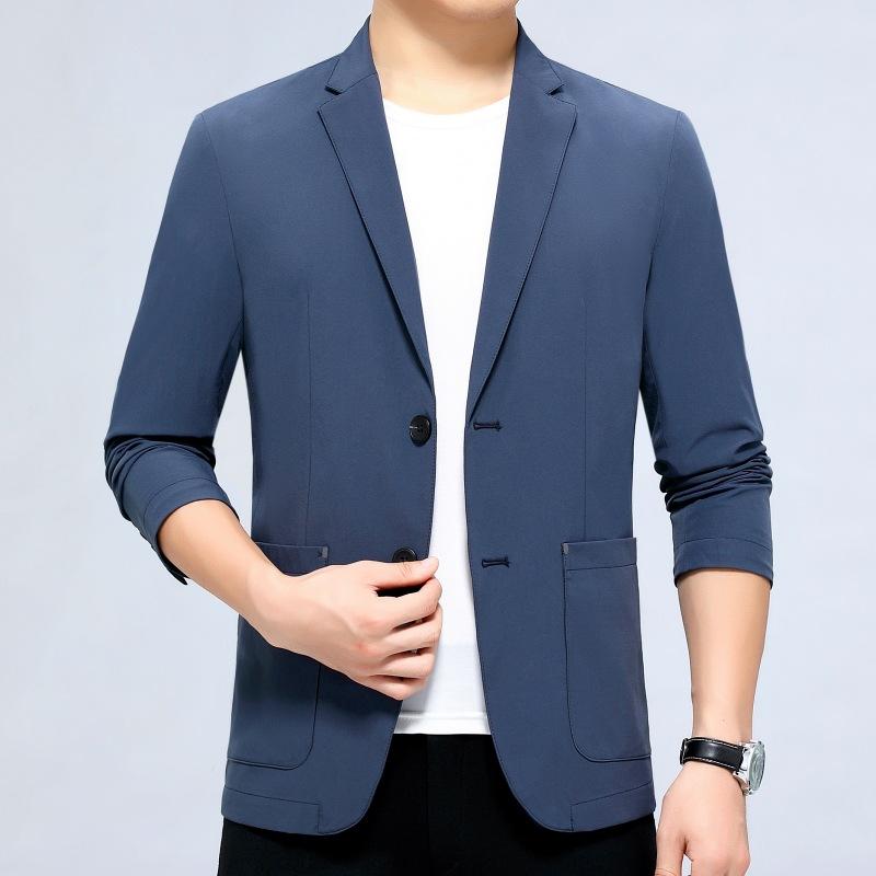 Мужская куртка с воротником-стойкой, осенняя новая мужская повседневная куртка, модная тонкая универсальная куртка