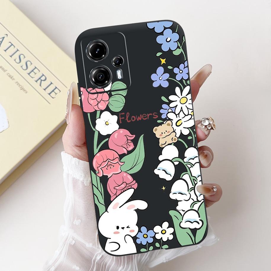 Для Motorola Moto G13 G23 Чехол Милый Пингвин Ромашка Расписная Крышка Мягкий Силиконовый Чехол для Телефона Для Moto G23 G 13 MotoG13 MotoG23 Coque