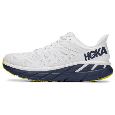 HOKA Clifton 7 Blanc De Blanc Black Iris Женские кроссовки Белый 1110509-BDBBI