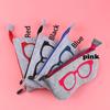 New Solid Storage Zipper Pouch Eye Glasses Bag Sunglasses Case Felt Box
