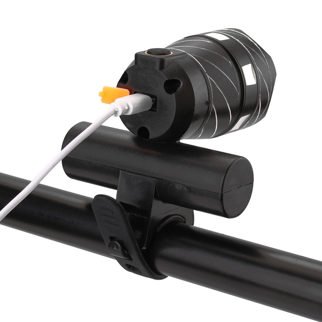 LED USB Rechargeable Outdoor Zoomable T6 Bicycle Light Bike Front Lamp Torch Headlight