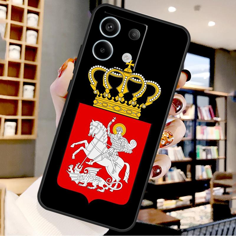 Georgia Flag For Xiaomi Redmi Note 14 Pro 12 11 9 10 13 15 Pro Plus Case For Redmi 15 10C 12C 13C 14C 15C