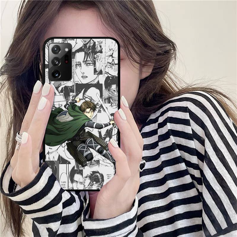 Чехол Yinuoda Attack on Titan Levi для телефона Samsung Note 20 Ultra 10 pro lite plus 9 8 5 4 3 M 30s 11 51 31 31s 20 A7