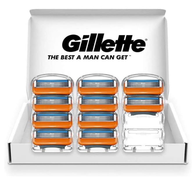 NEXURISE Бритва для ручного бритья Gillette Fusion 10 сменных лезвий 5-лезвийная Смазывающая полоска Для мужчин