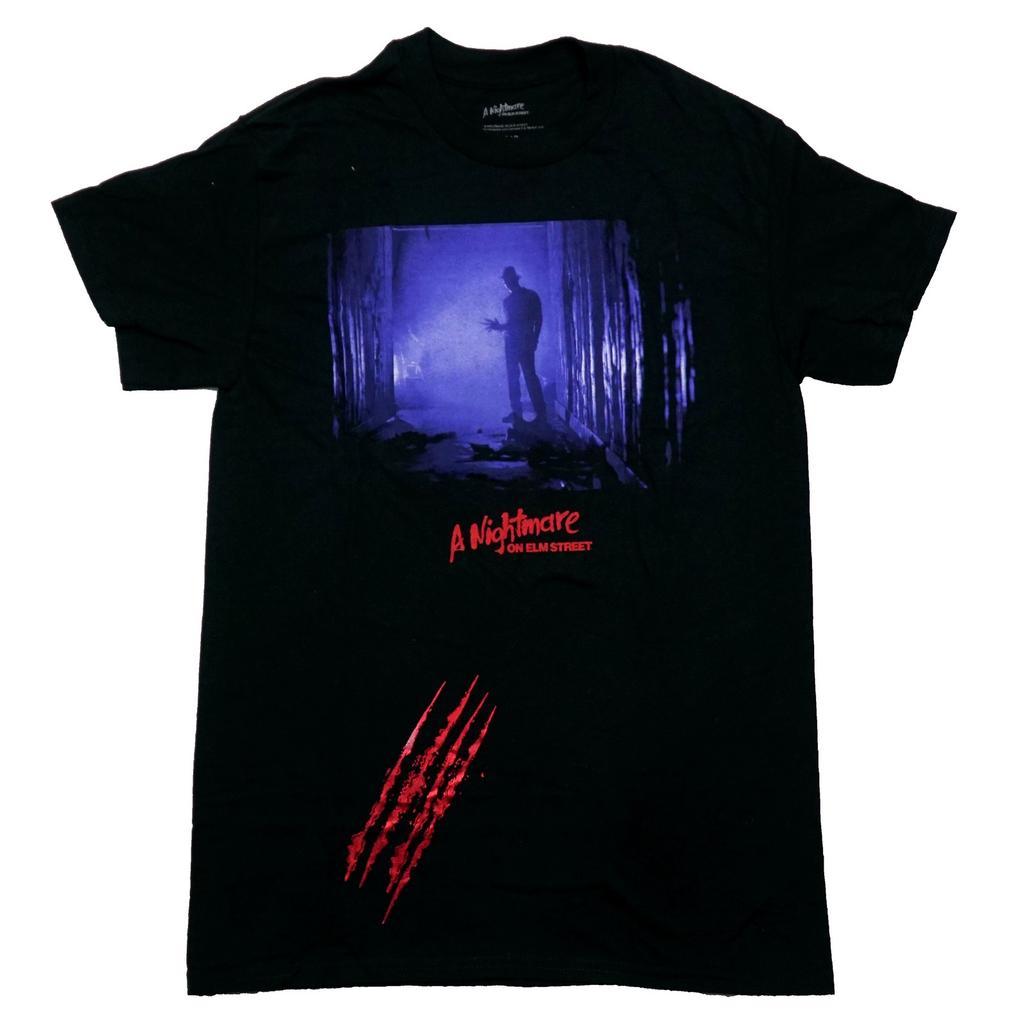 A Nightmare On Elm Street New Adult T-Shirt Freddie in Blue Tinted Alley
