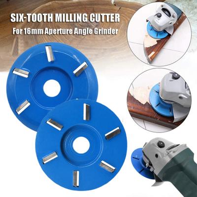 6-зубчатый диск для резьбы по дереву, гладкая и точная резьба, простая установка, многоцелевой диск для удаления пней, угловая шлифовальная машина, диск для резьбы по дереву
