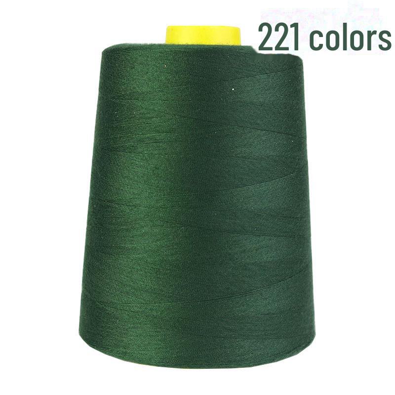 402 High-Speed Polyester Sewing Thread, 8000 Yards, Black & White for Industrial Sewing Machines