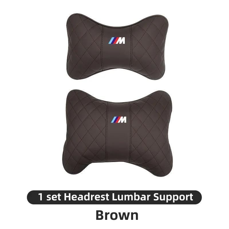 BGLX7 Car Sticker 2025 Hot For BMW Car Logo Headrest Neck Cushion Lumbar Support Memory Foam Pillow For BMW M X1 X3 X5 X6 X7 E30 E90 M