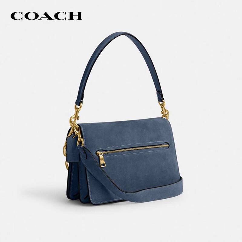 Женская сумка на плечо COACH TABBY среднего размера с цепочкой
