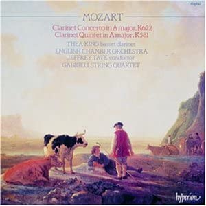 CD GABRIELI QT, ВОЛЬФГАНГ АМАДЕЙ МОЦАРТ - Концерт для кларнета CDA66199 Hyperion 1986 Япония Классика Б/У