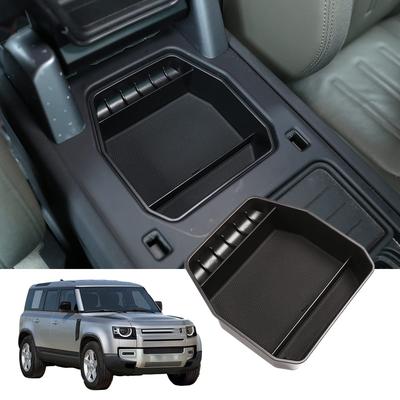 Органайзер для аксессуаров на центральную консоль Sauicemy для Land Rover Defender 90 110 2020 2021 2022 Материал ABS Вставка-лоток в подлокотник Органайзер-лоток Без