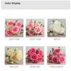 30CM Fake Rose Silk Peony Artificial Flowers Cheap Festival Decor Vases Filler Home Room Wedding Bridal Bouquet Indoor Scrapbook