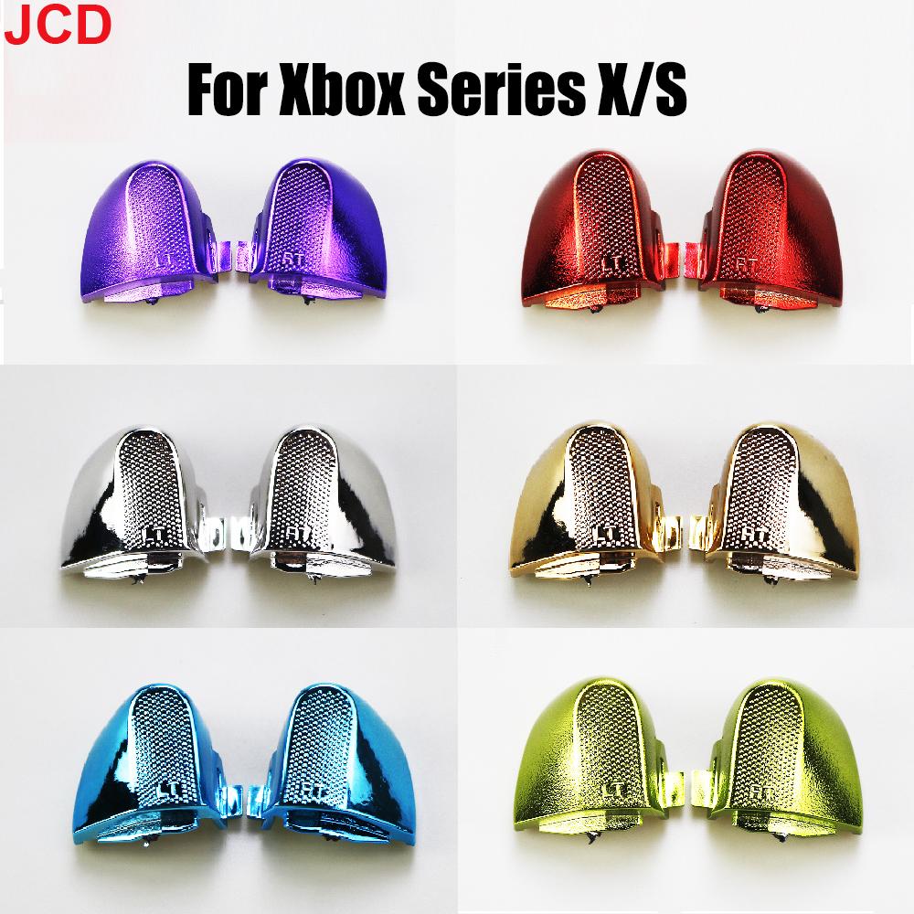 JCD1set For Xbox Series X S XSX XSS Controller Electroplated RB LB Bumper RT LT Trigger Button Middle Bar Holder Repair Parts