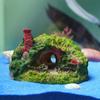 Resin Moss House Landscaping Decorative Fish Hiding Reptile Hole Fish Shrimp Hideout  Aquarium