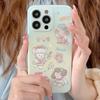 Cartoon Puppy Imd Ins Flower Bow Girl Woman Phone Case For Iphone 13 11 Promax 12 14 Pro Max Cute Dog Back Cover Capa
