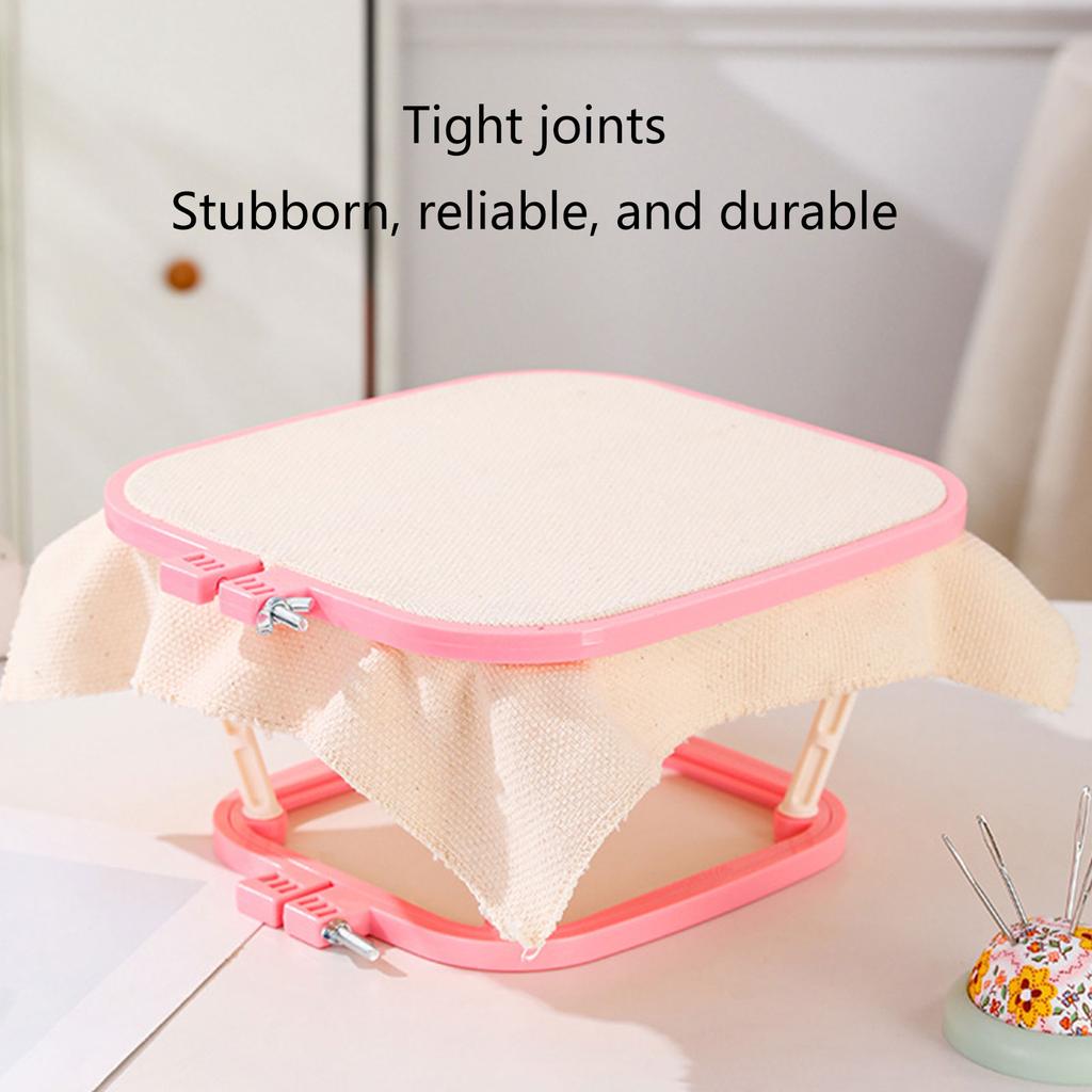 Двухслойные вышивальные рамы Пяльцы для вышивания крестом Регулируемые вышивальные пяльцы Простые в использовании для DIY вышивального проекта