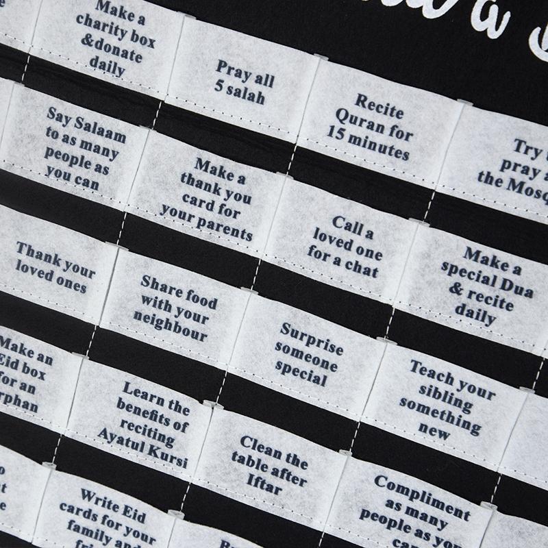 Eid Mubarak Countdown Felt Calendar Ramadan Decoration For Home 2024 Islamic Muslim Party Supplies Ramadan Kareem Kid Gift Favor