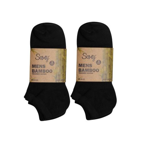 Soxy Mens Ankle Bamboo Trainer Socks (Pack of 6)