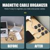Магнитный зажим для кабеля, держатель кабеля, клейкий держатель для проводов, органайзер для кабеля для домашнего офиса, управление под столом