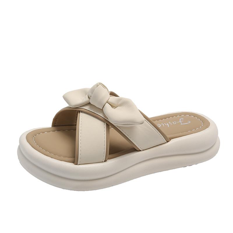 Толстые тапочки женские летние верхние наряды One Word Drag Cross Fairy с юбкой пляжные сандалии модные женские летние дышащие туфли