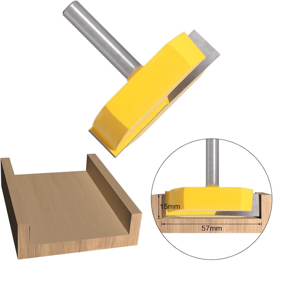 Cleaning Bottom Router Bits with 8mm 1/2mm Shank,2-1/4 Cutting Diameter for Surface Planing Router Bit