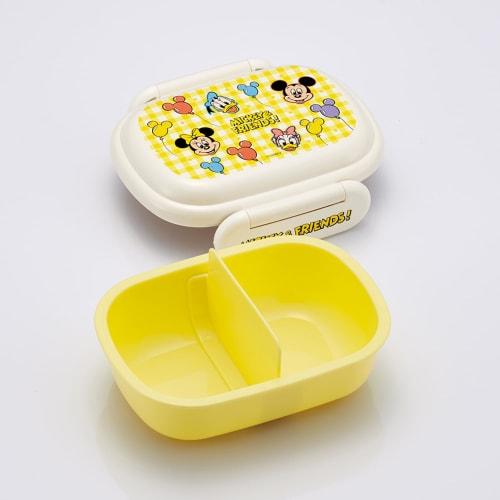 Skater Children's Lunch Box, Small Size, 1 Tier, 270ml, Fluffy Dome-Shaped Kids Lunch, Antibacterial Treatment, Made In Japan, Disney Mickey & Friends