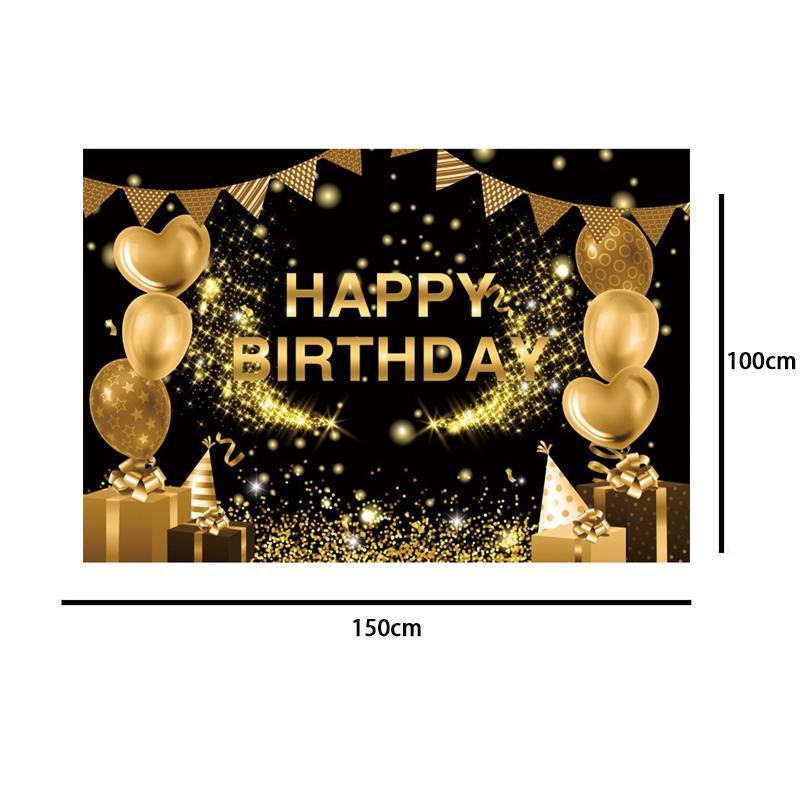 5*3 фута фон с днем ​​рождения, баннер, тканевый реквизит, украшение для вечеринки