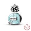 Серебро 925 Сине-фиолетовая Бабочка Флакон для духов Звездное небо Воздушный шар Шармы Бусины Подходят для DIY Браслетов S925 Украшения