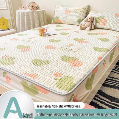 Комплект охлаждающих матов из ледяного шелка и латекса для мамы и малыша, класс А: Летний комплект из 3 предметов: покрывало и простыня на резинке для студентов