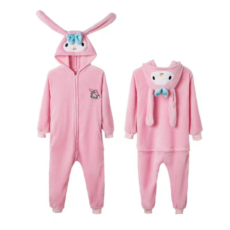 Capybara Onesie Pajamas for Kids, Cartoon Character Kigurumi, Labubu Birthday Christmas Gift, Family Matching Sleepwear Party Costume,  Photo Shoot